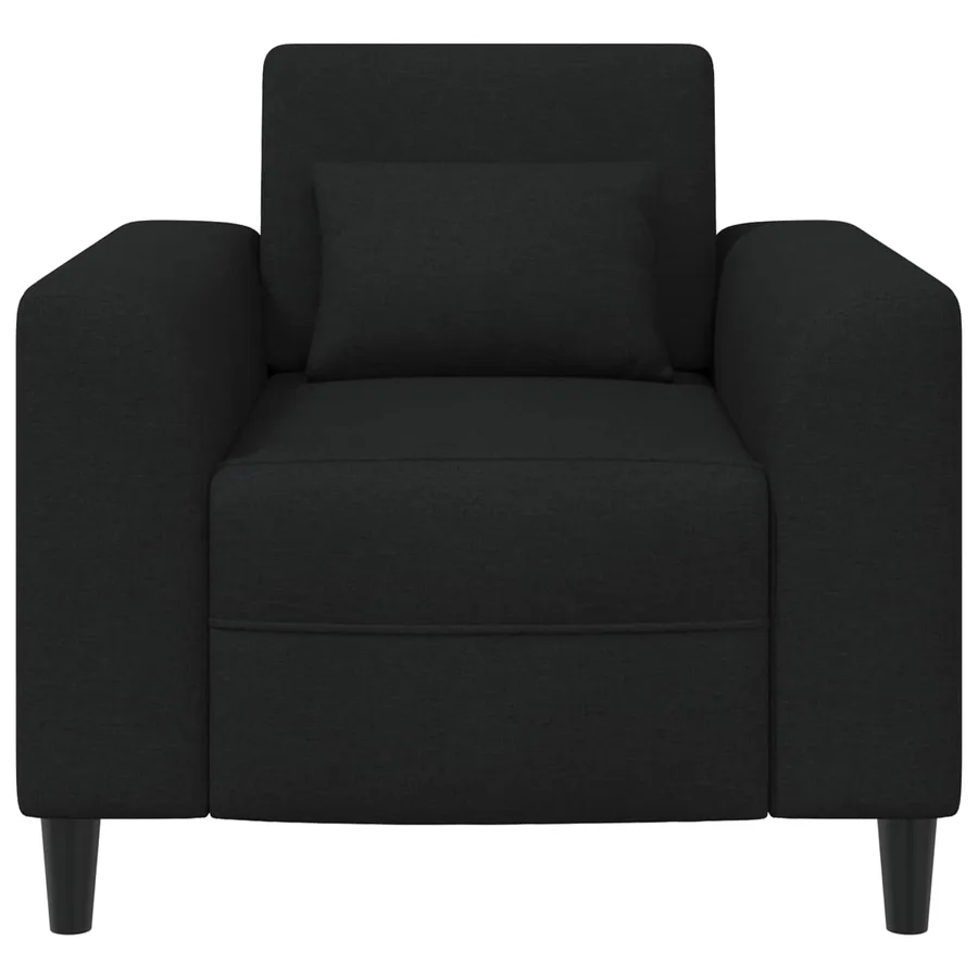 Fauteuil Noir Tissu - 3