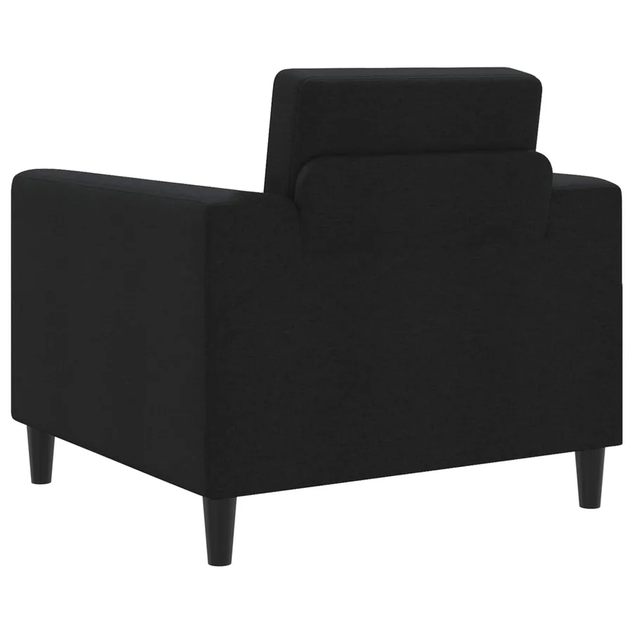 Fauteuil Noir Tissu - 5