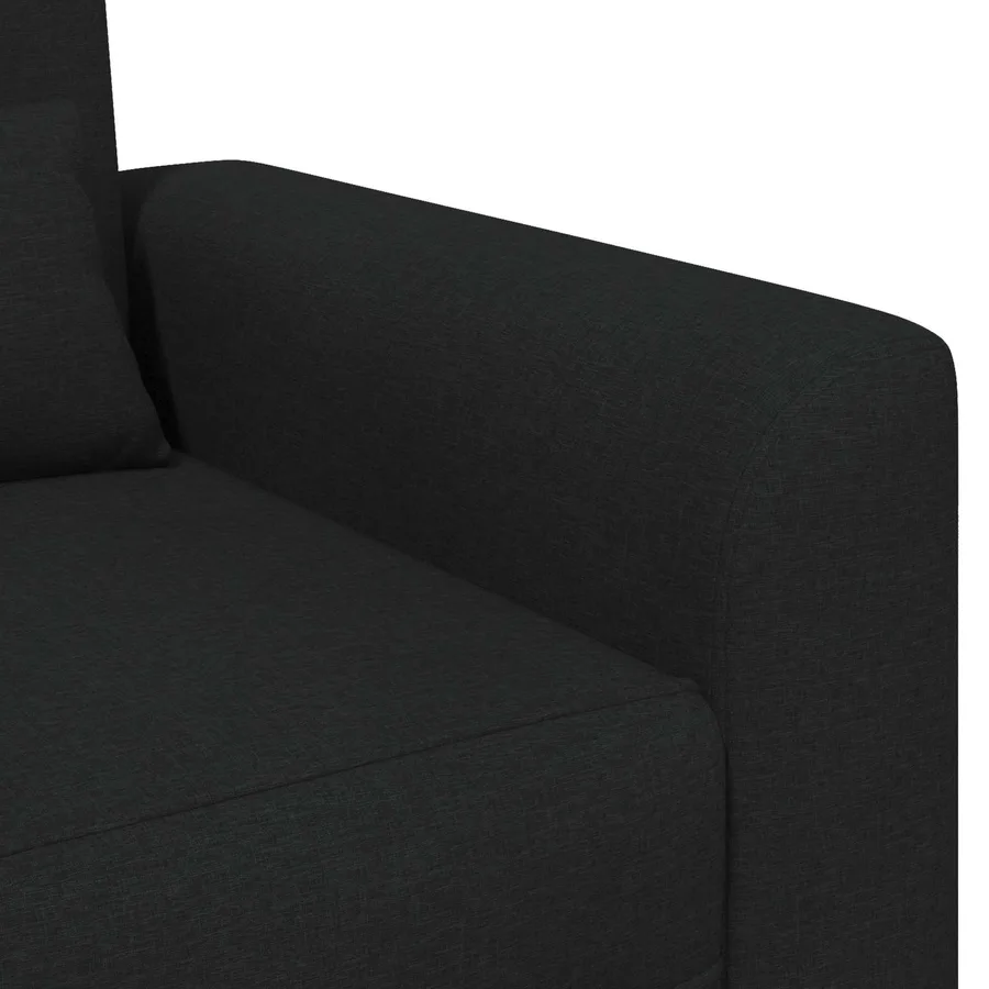 Fauteuil Noir Tissu - 6