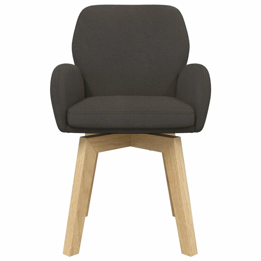 Chaises de salle à manger 6 pcs Bouclé Gris foncé - 3