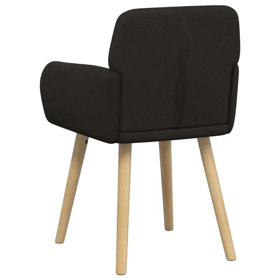 Chaises de salle à manger 4 pcs Bouclé Noir 59 x 57 x 85 cm - 5