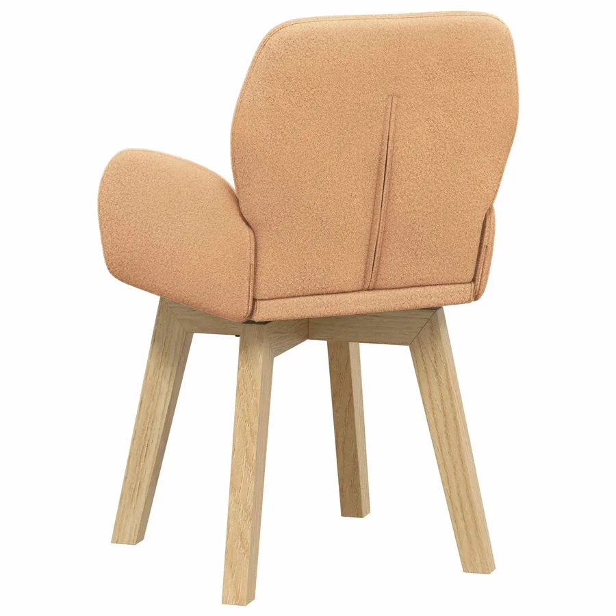 Chaises de salle à manger 6 pcs Bouclé Beige 59 x 57 x 85 cm - 5