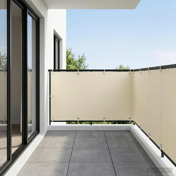 Écran de confidentialité pour balcon 1,5 x 15 m