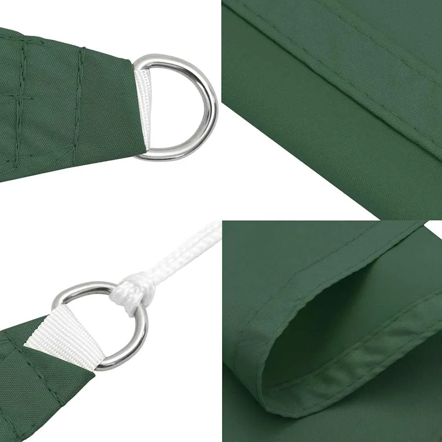Voile d'ombrage vert foncé 2x2x2 m 100% polyester Oxford - 6