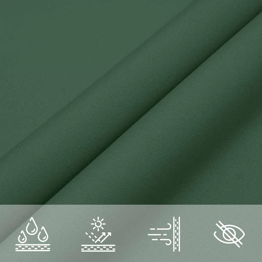 Voile d'ombrage vert foncé 2x2x2 m 100% polyester Oxford - 7