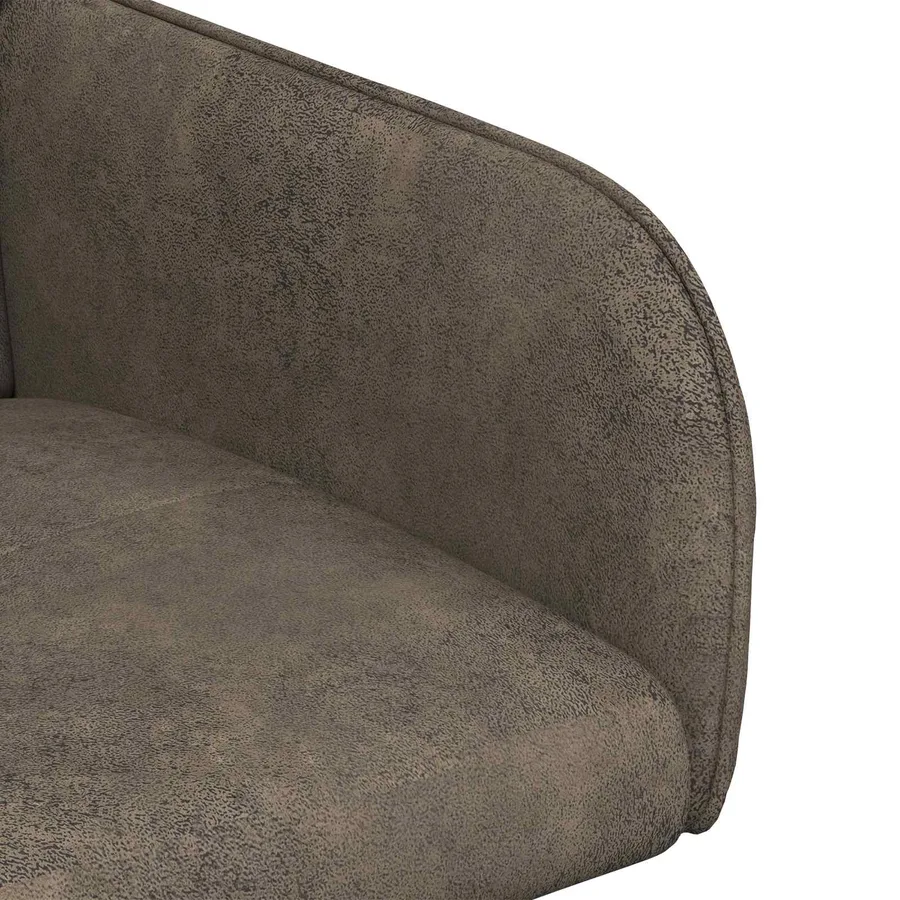 Chaises de salle à manger 6 pcs Simili daim Gris foncé - 6