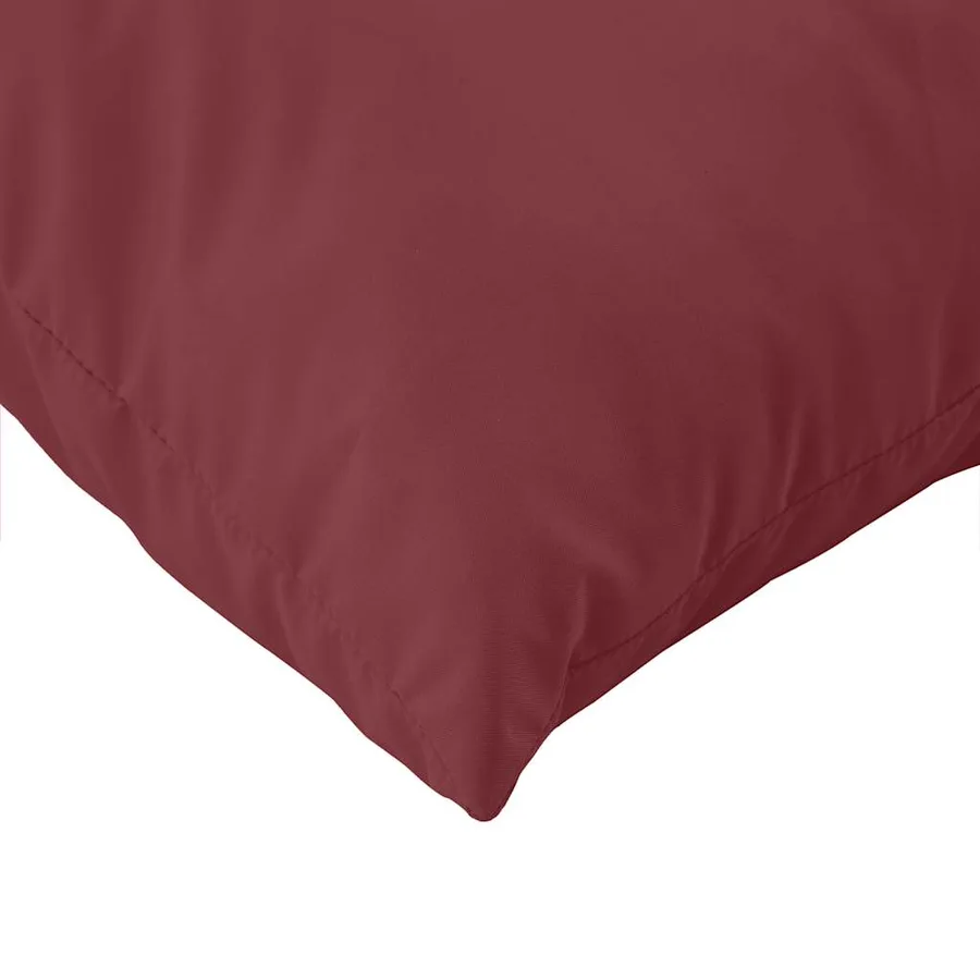 Coussins de palette lot de 3 rouge bordeaux mélangé tissu - 7