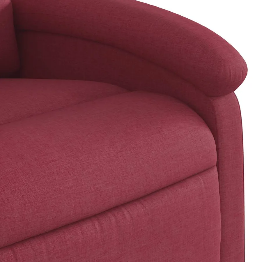 Fauteuil inclinable électrique Rouge bordeaux Tissu - 11