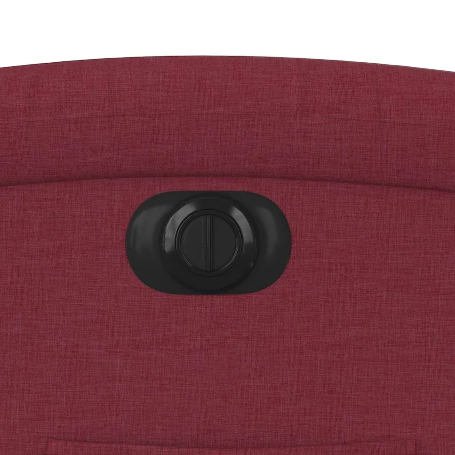 Fauteuil inclinable électrique Rouge bordeaux Tissu - 12