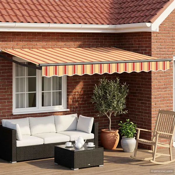 Auvent rétractable électrique Multicolore 3 x 2 m