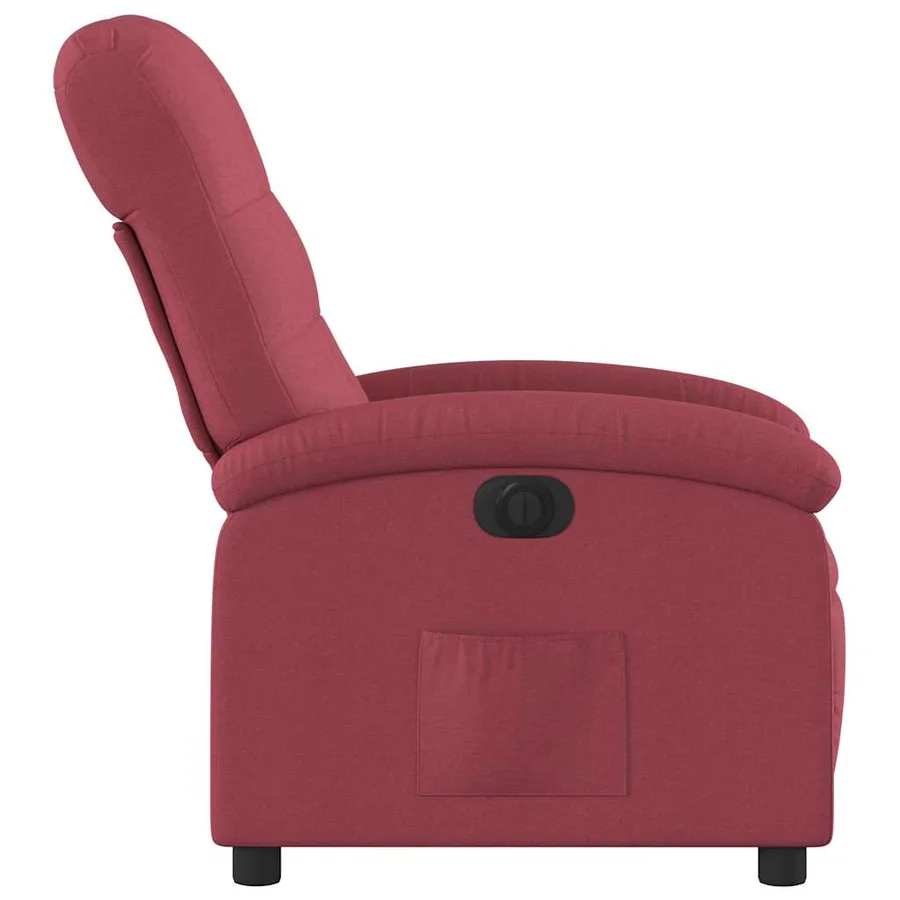 Fauteuil inclinable électrique Rouge bordeaux Tissu - 10