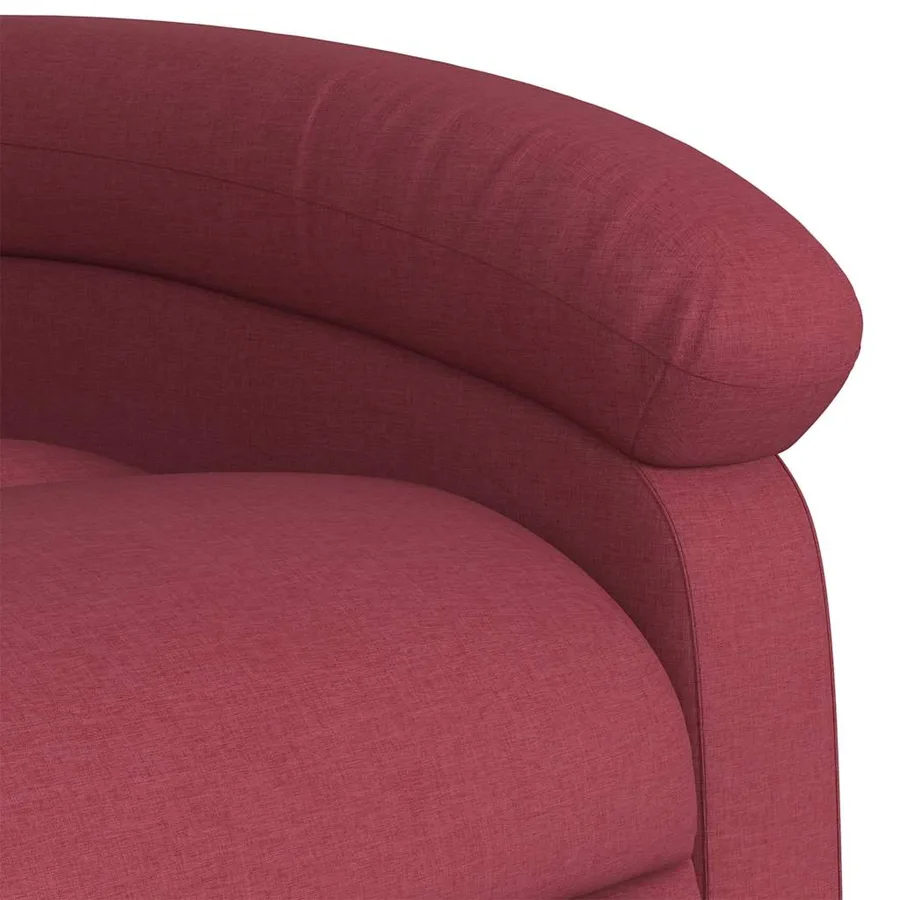 Fauteuil inclinable électrique Rouge bordeaux Tissu - 11