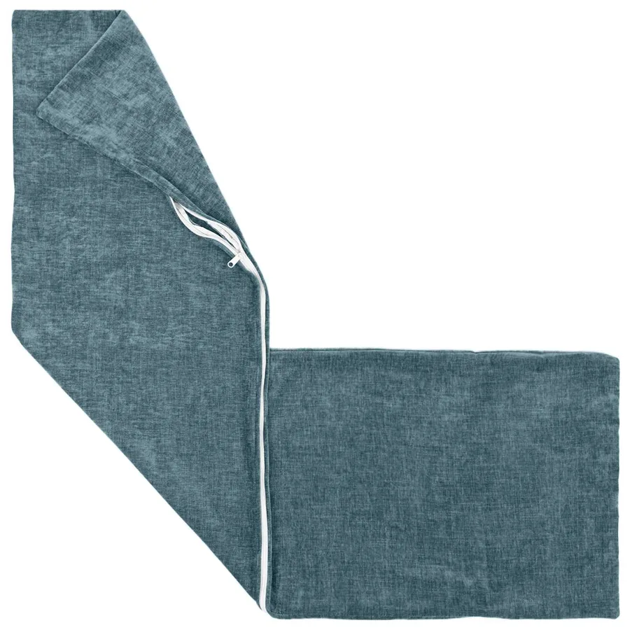 Housse de coussin HEERLEN Bleu 40 x 145 cm Tissu Chenille - 3