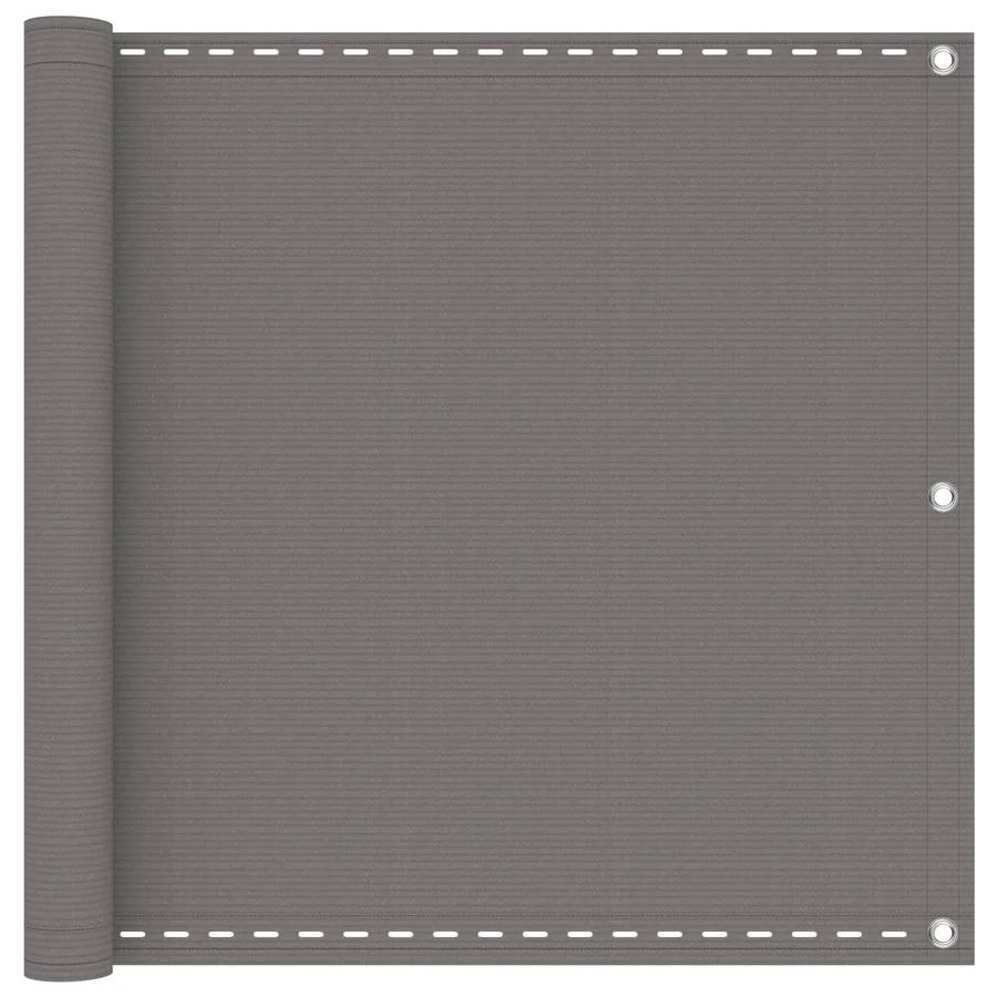 Écran de balcon Gris clair 90 x 300 cm HDPE et Aluminium