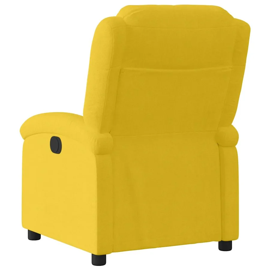 Fauteuil inclinable électrique jaune velours - 5