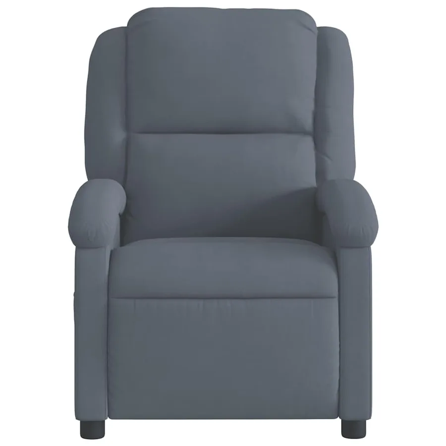 Fauteuil inclinable électrique Gris foncé Velours - 9