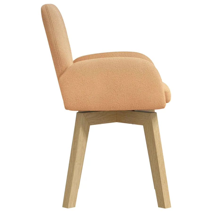Chaises de salle à manger pivotantes 6 pcs Bouclé Beige - 4