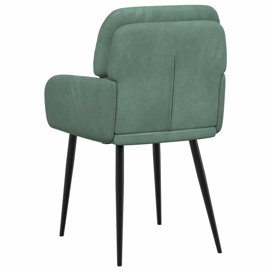 Chaises de salle à manger 6 pcs Velours Vert Mer - 5