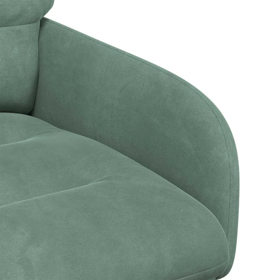 Chaises de salle à manger 6 pcs Velours Vert Mer - 6
