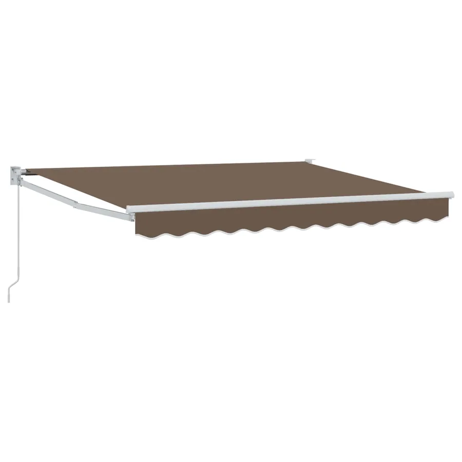 Auvent rétractable Taupe 3 x 2,5 m 100% Polyester et Aluminium - 2