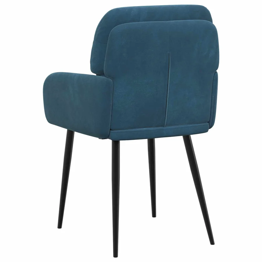 Chaises de salle à manger 6 pcs Velours Bleu 59 x 59,5 x 90 cm - 5