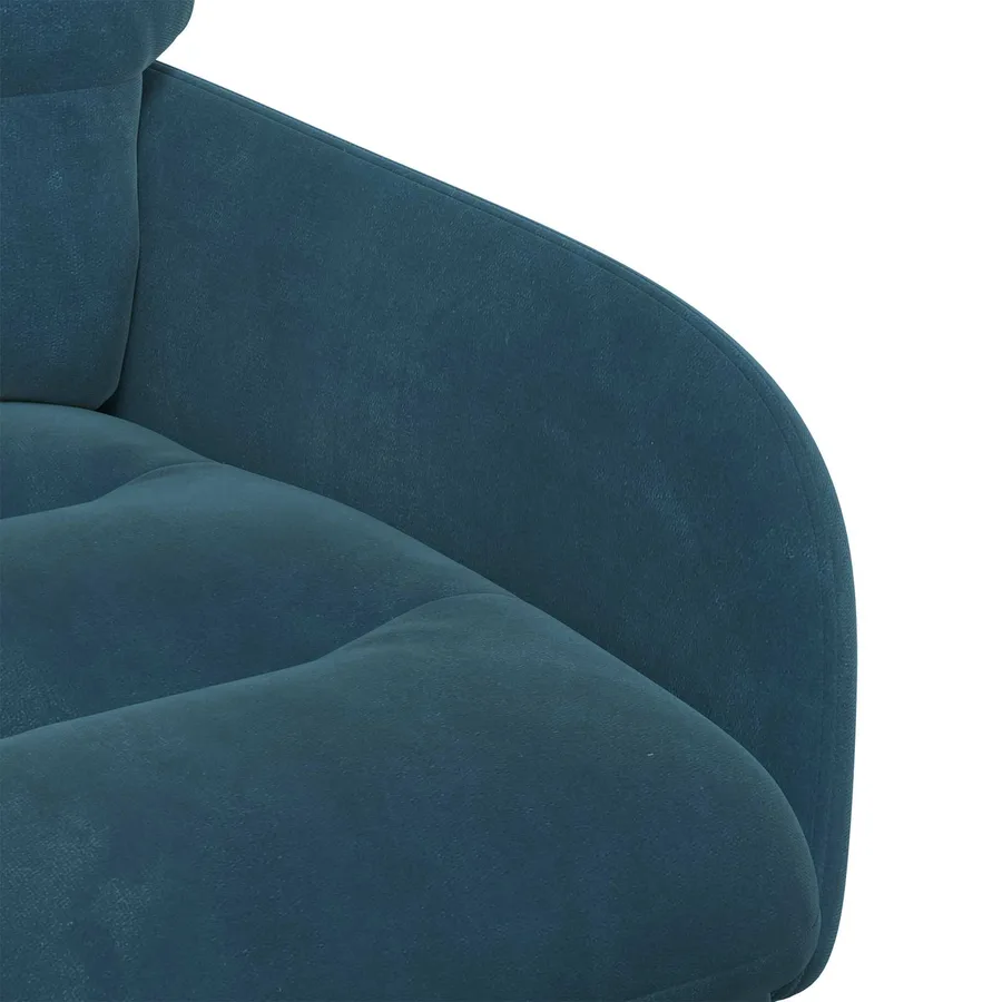 Chaises de salle à manger 6 pcs Velours Bleu 59 x 59,5 x 90 cm - 6
