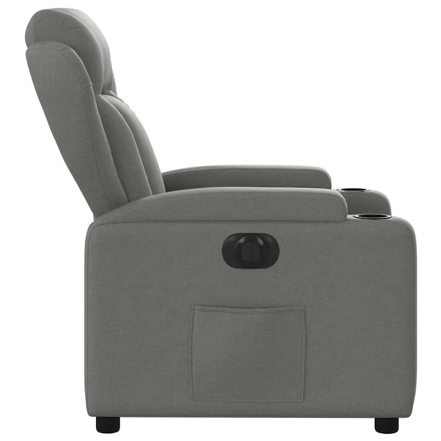 Fauteuil inclinable électrique Gris foncé Tissu - 10