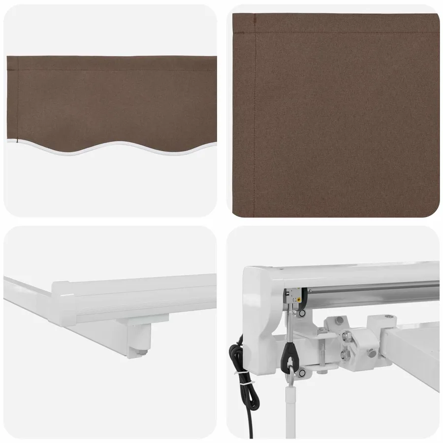Auvent rétractable électrique Taupe 4 × 3 m - 4