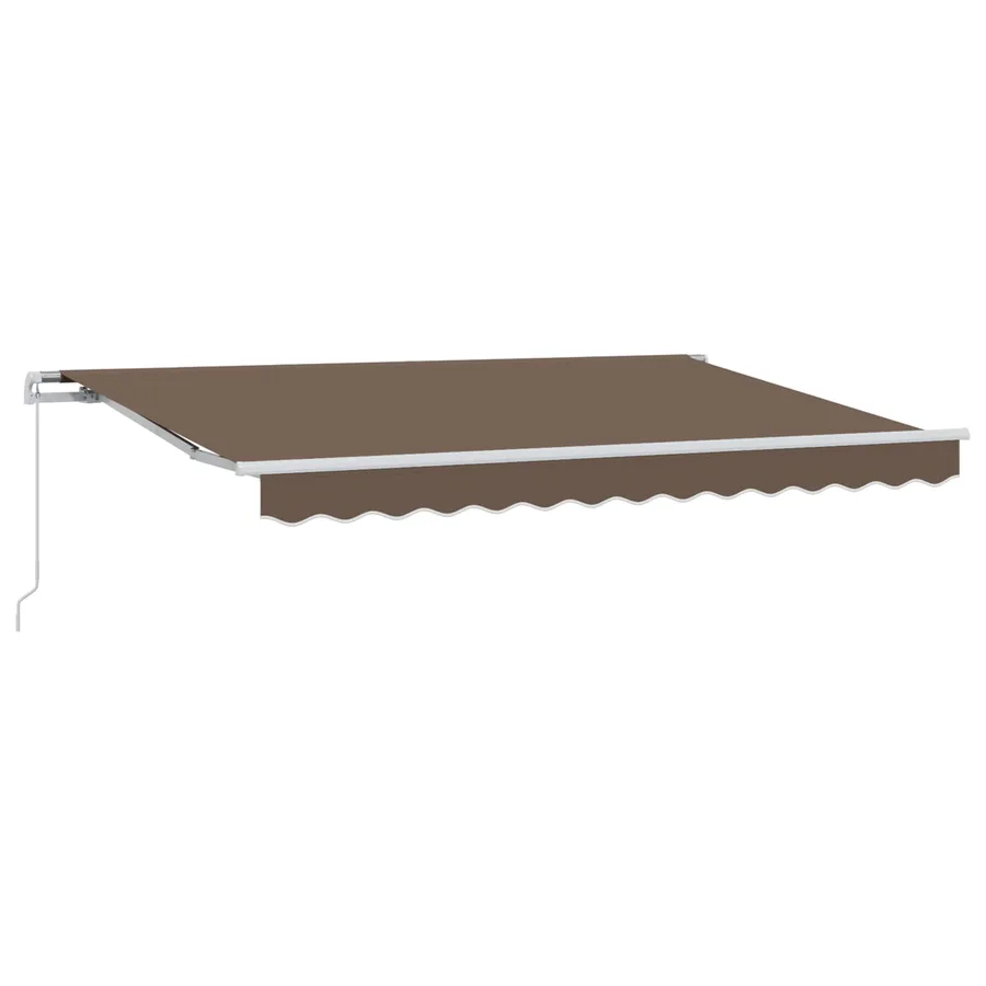 Auvent rétractable Taupe 600 × 300 cm Polyester et Aluminium - 2