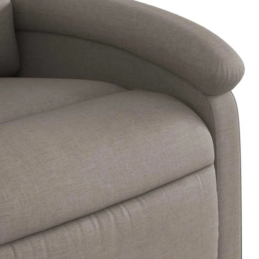 Fauteuil de massage inclinable électrique Taupe Tissu - 11