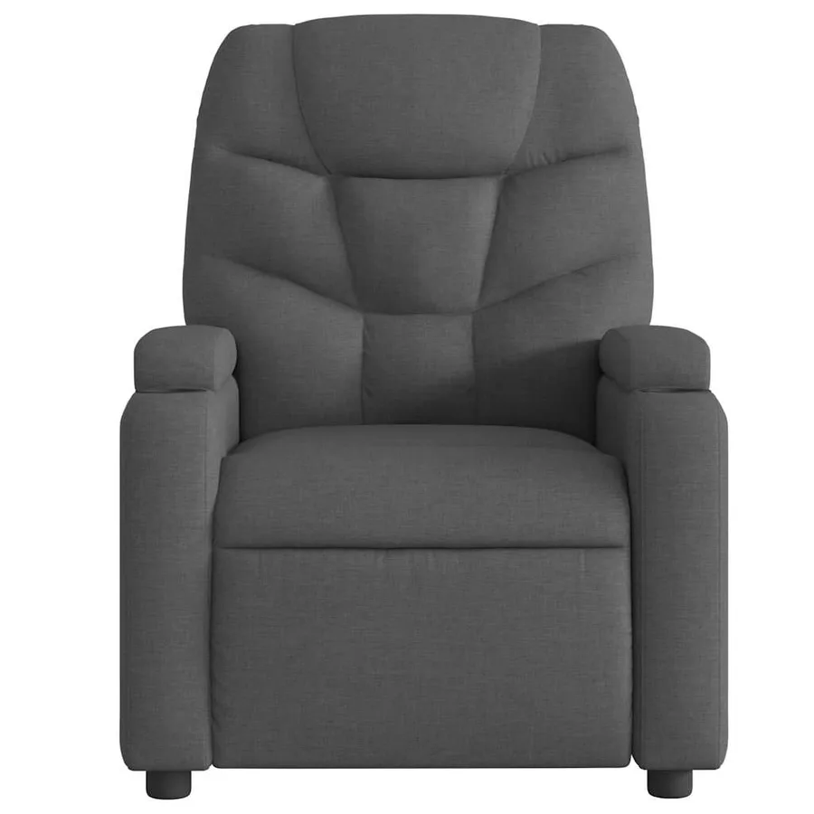 Fauteuil inclinable électrique Noir Tissu - 9