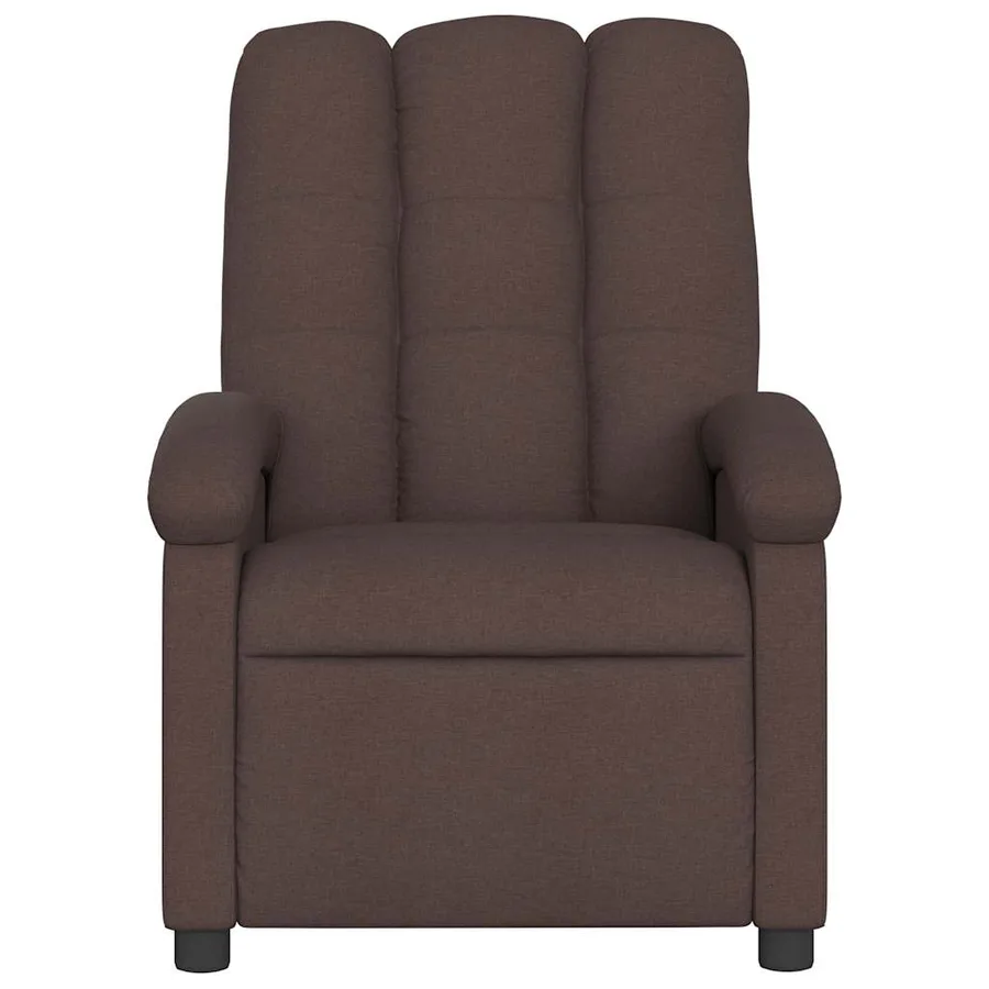 Fauteuil inclinable électrique Marron foncé Tissu - 9