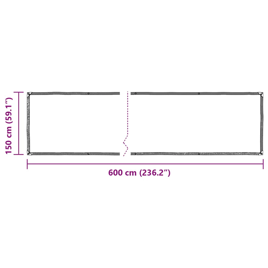 Couverture pour plantes Transparent 6 x 1,5 m PE - 8