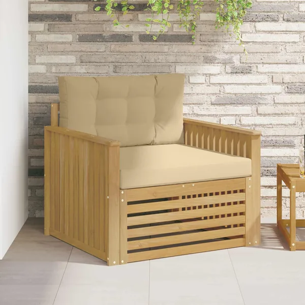 Canapé d’extérieur Polyester Blanc