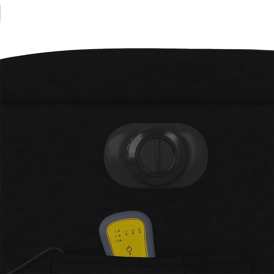 Fauteuil de massage inclinable électrique Noir Tissu - 12