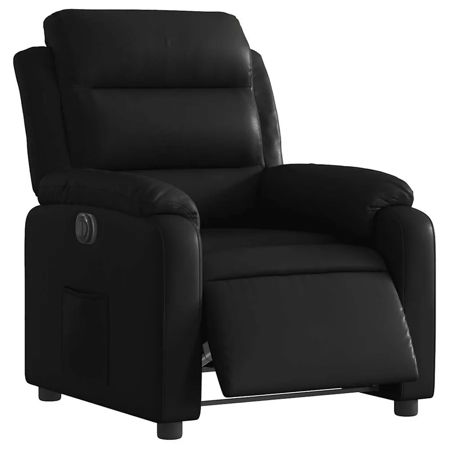Fauteuil inclinable électrique Noir Similicuir - 3