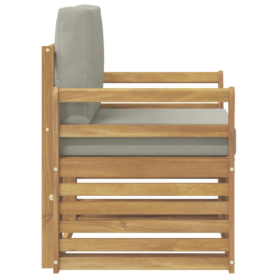 Ensemble de canapés d'extérieur Polyester Blanc - 4