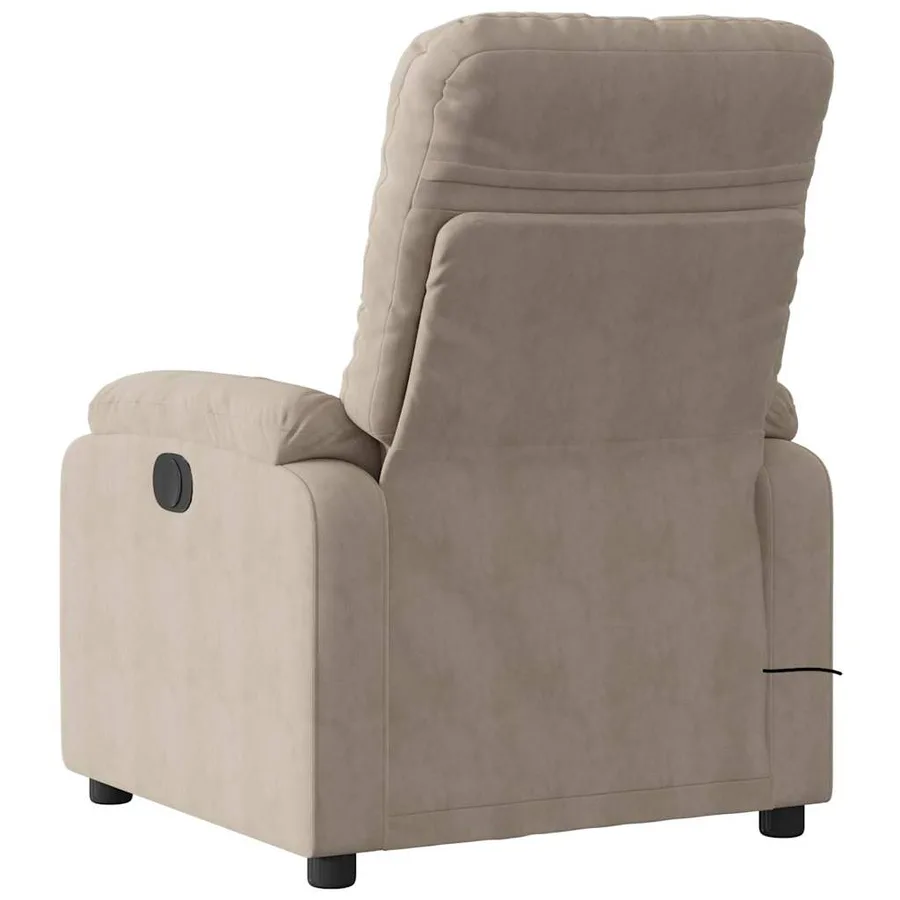 Fauteuil inclinable de massage électrique taupe - 5