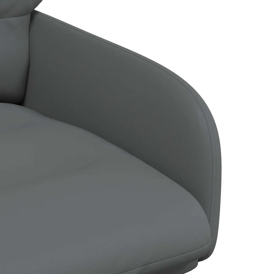 Chaises de salle à manger pivotantes 2 pcs Simili cuir Gris - 6