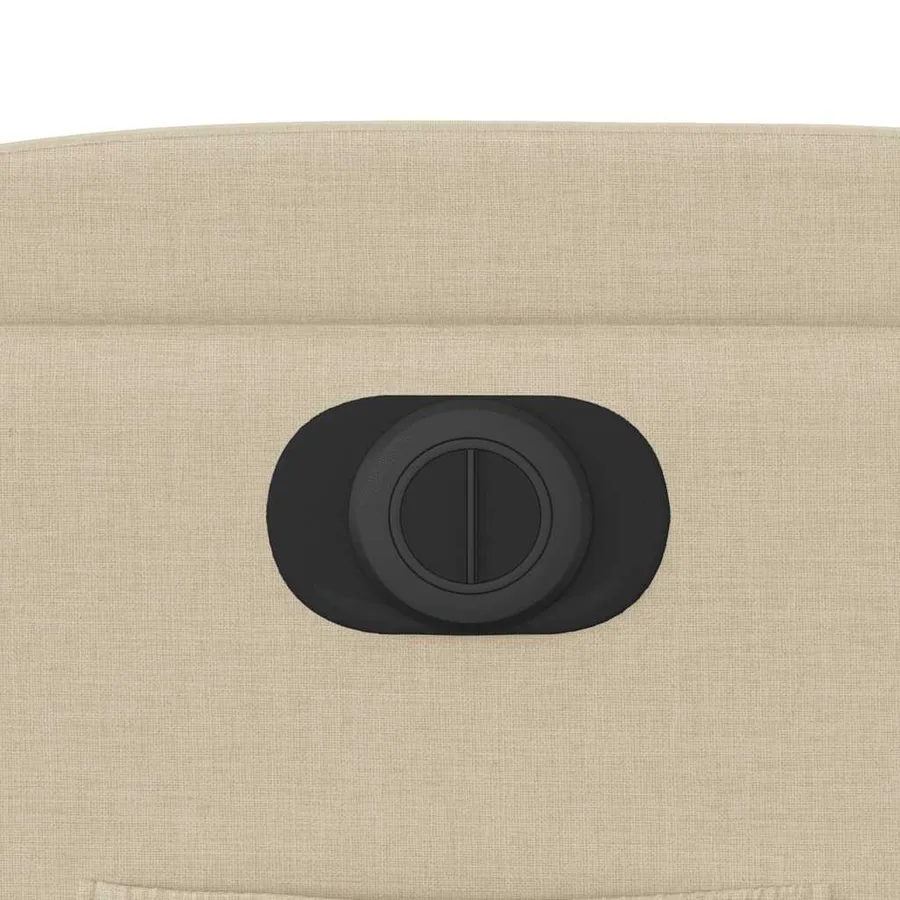 Fauteuil inclinable électrique Crème Tissu - 12