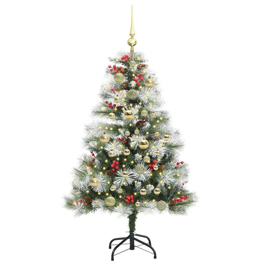 Sapin de Noël artificiel Vert et blanc 120 cm - 3