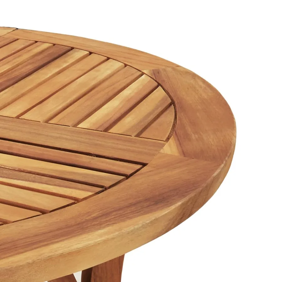 Ensemble à manger de jardin 5 pcs Bois d'acacia solide - 8