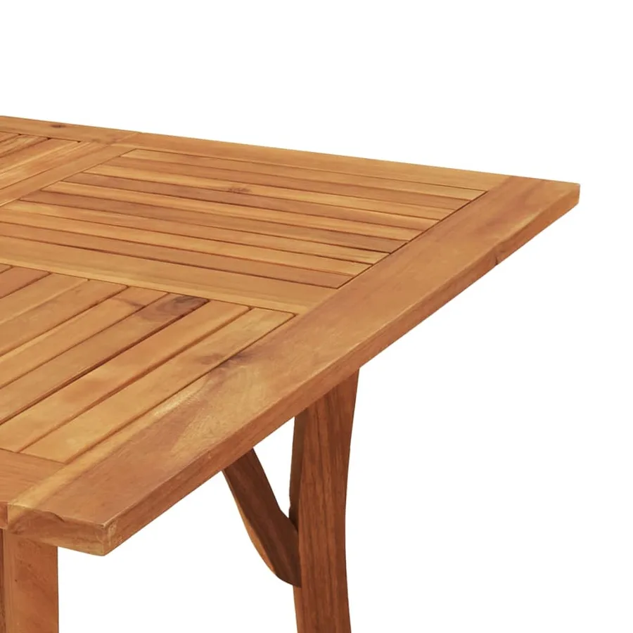 Ensemble à manger de jardin 5 pcs Bois d'acacia solide - 8