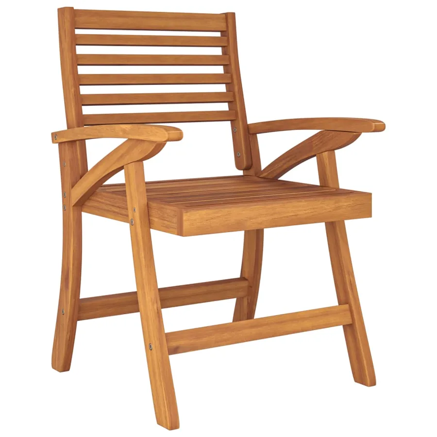 Ensemble à manger de jardin 3 pcs Bois d'acacia solide - 5
