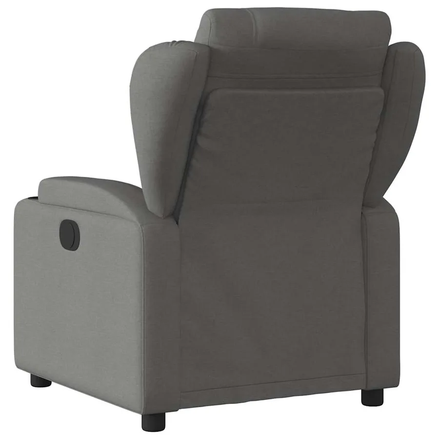 Fauteuil inclinable de massage électrique gris foncé tissu - 5