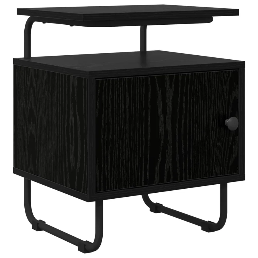 Table de chevet 2 pc Chêne noir Bois d'ingénierie - 3