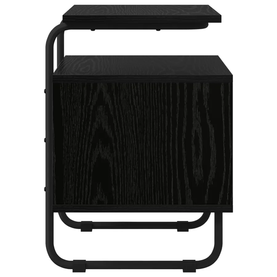 Table de chevet 2 pc Chêne noir Bois d'ingénierie - 6