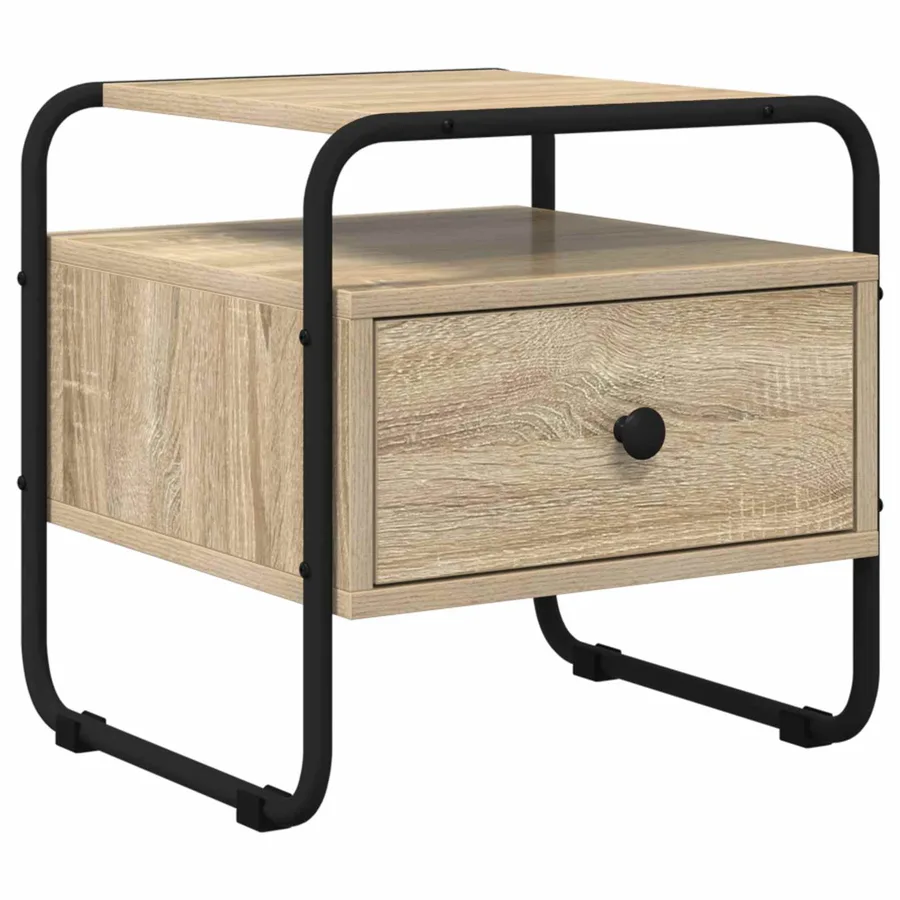 Table de chevet 2 pc Chêne Sonoma Bois d'ingénierie - 4