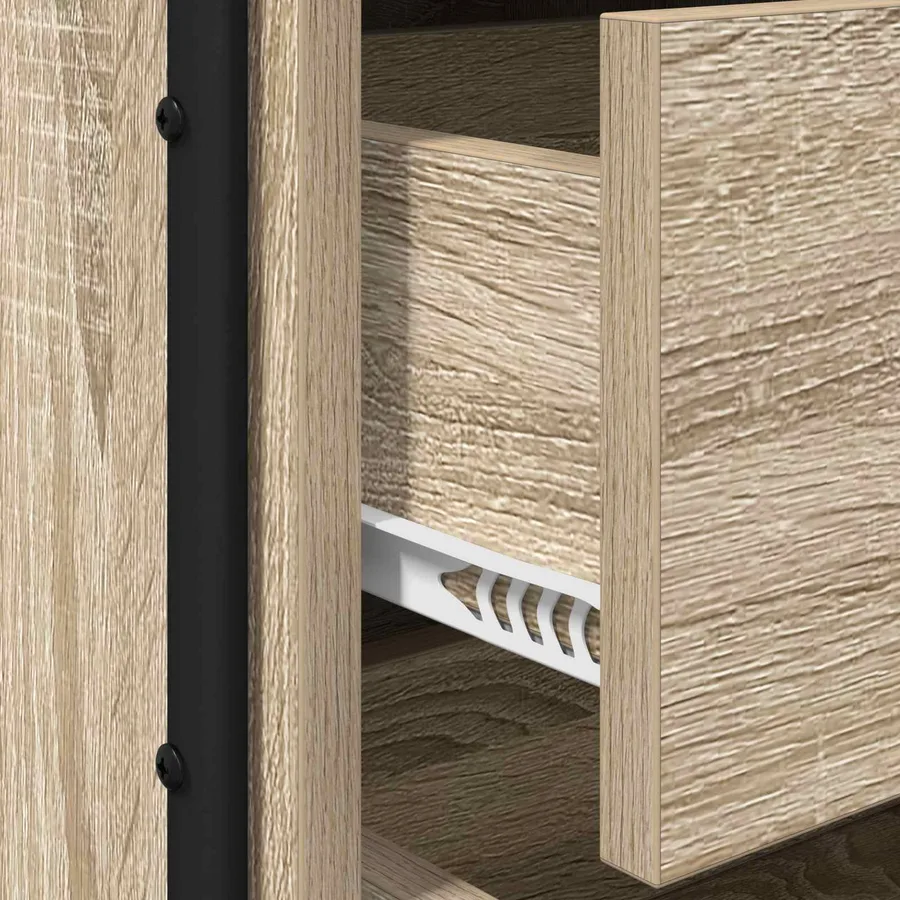 Table de chevet 2 pc Chêne Sonoma Bois d'ingénierie - 9