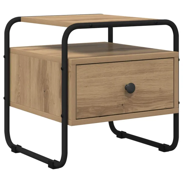 Table de chevet Chêne artisanal Bois d'ingénierie